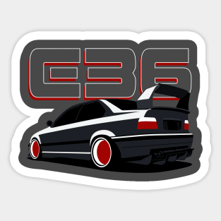 E36 Bimmer minimalist style Sticker